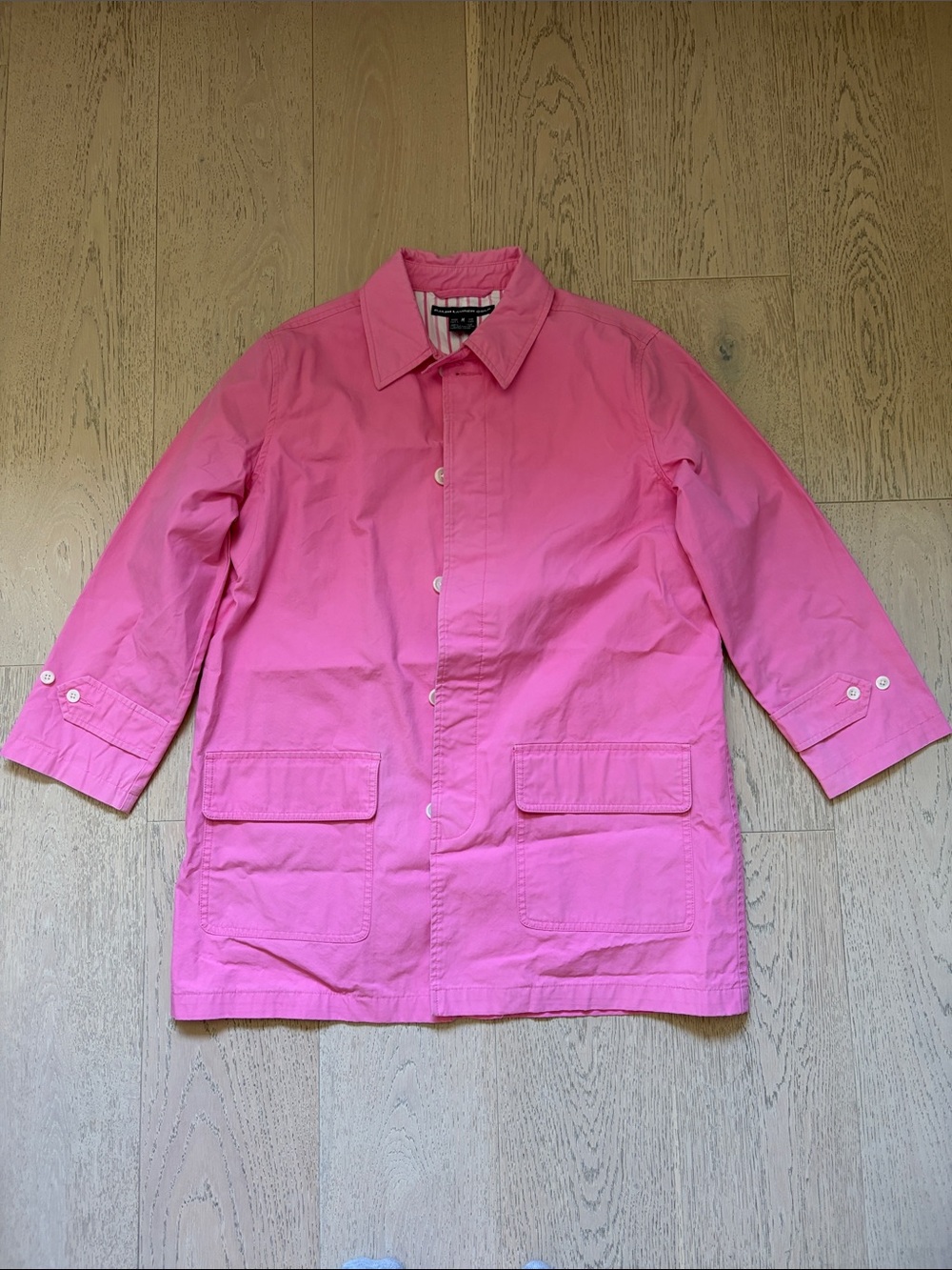 Ralph Lauren Pink Lightweight Trench Coat